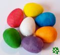 Velikonoční vejce barevné papírové